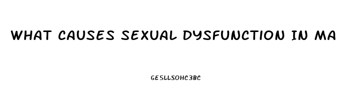 What Causes Sexual Dysfunction In Male