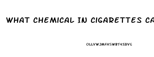 What Chemical In Cigarettes Causes Impotence