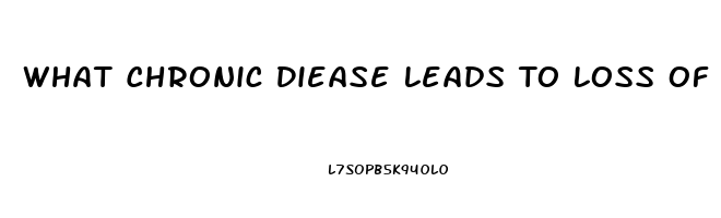 What Chronic Diease Leads To Loss Of Sex Drive In Men