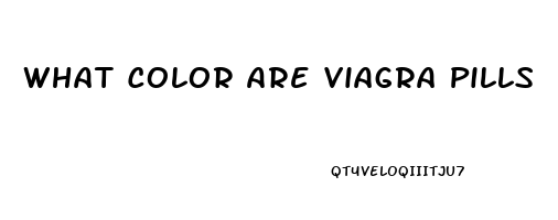 What Color Are Viagra Pills