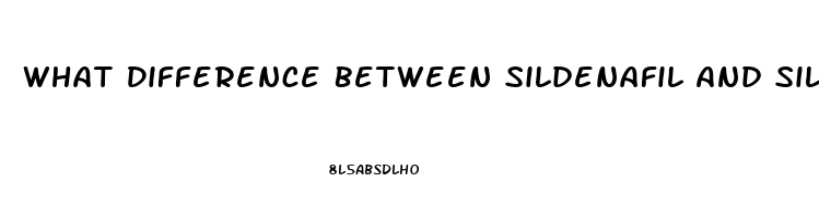 What Difference Between Sildenafil And Sildenafil Citrate