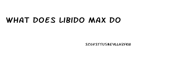 What Does Libido Max Do