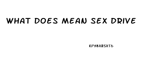 What Does Mean Sex Drive