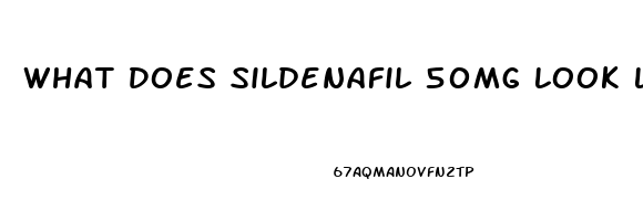 What Does Sildenafil 50mg Look Like