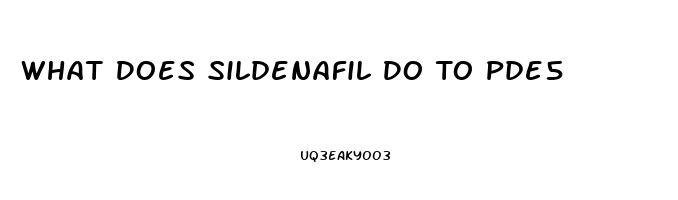 What Does Sildenafil Do To Pde5