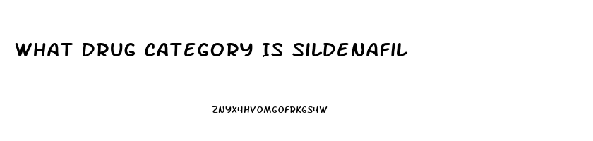 What Drug Category Is Sildenafil