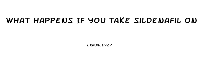 What Happens If You Take Sildenafil On A Full Stomach