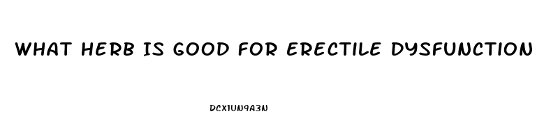 What Herb Is Good For Erectile Dysfunction