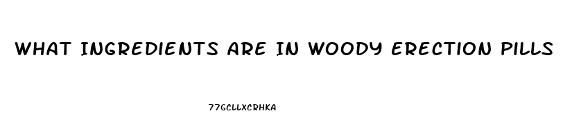 What Ingredients Are In Woody Erection Pills