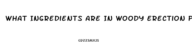 What Ingredients Are In Woody Erection Pills