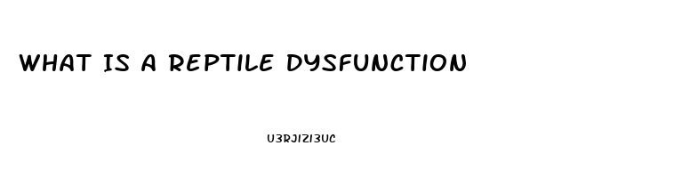 What Is A Reptile Dysfunction