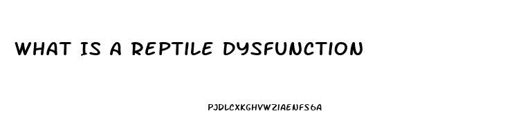 What Is A Reptile Dysfunction