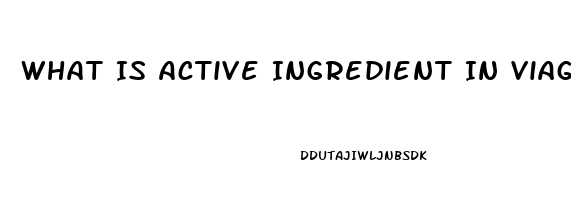 What Is Active Ingredient In Viagra