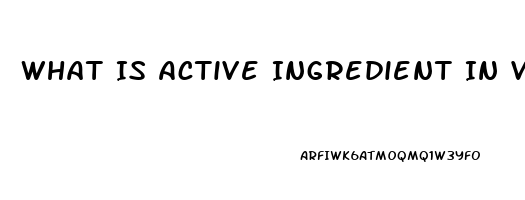 What Is Active Ingredient In Viagra