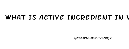 What Is Active Ingredient In Viagra