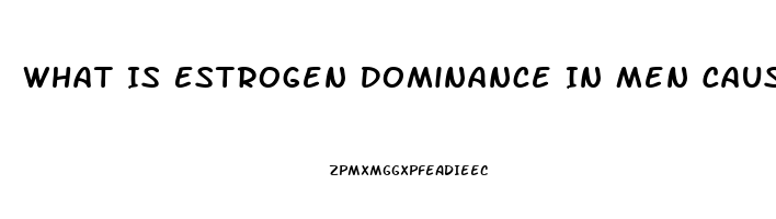 What Is Estrogen Dominance In Men Cause Impotence