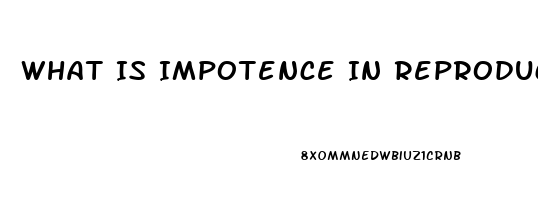 What Is Impotence In Reproductive