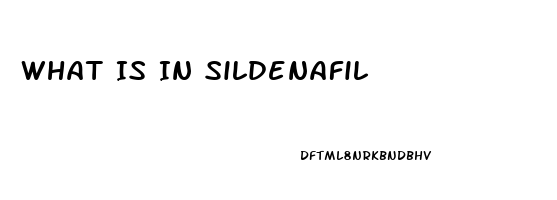 What Is In Sildenafil