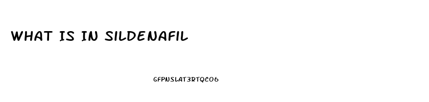 What Is In Sildenafil