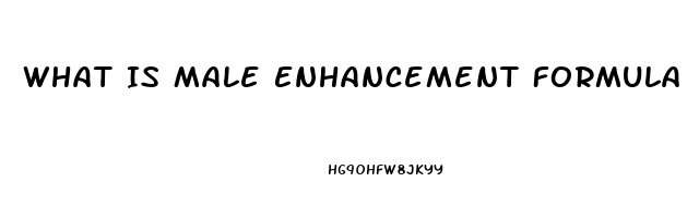 What Is Male Enhancement Formula