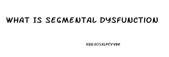 What Is Segmental Dysfunction