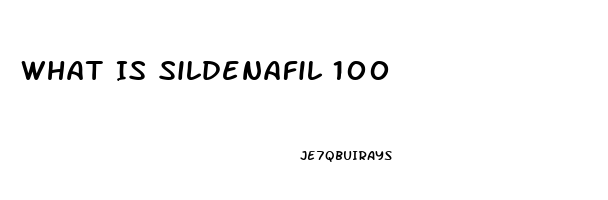 What Is Sildenafil 100