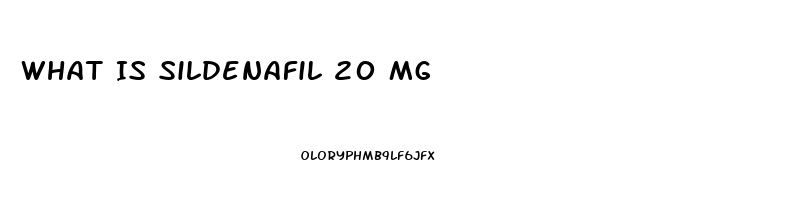 What Is Sildenafil 20 Mg