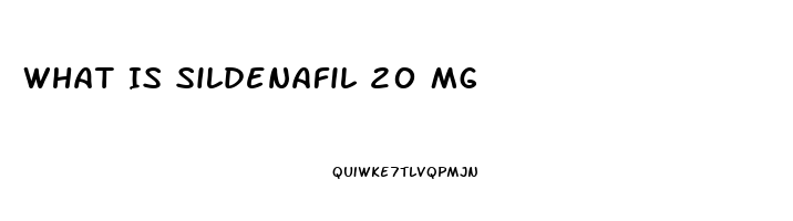 What Is Sildenafil 20 Mg