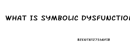 What Is Symbolic Dysfunction