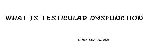 What Is Testicular Dysfunction