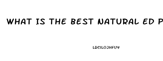 What Is The Best Natural Ed Pill