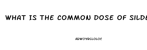 What Is The Common Dose Of Sildenafil