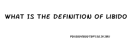 What Is The Definition Of Libido