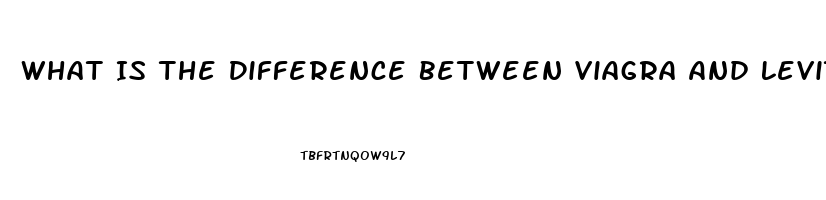 What Is The Difference Between Viagra And Levitra