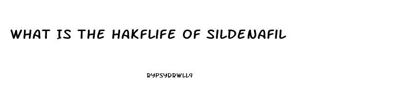 What Is The Hakflife Of Sildenafil