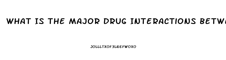 What Is The Major Drug Interactions Between Phosphodiesterase Inhibitor Drugs Such As Sildenafil