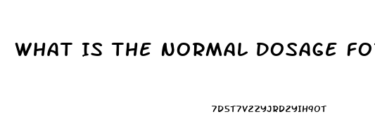 What Is The Normal Dosage For Viagra