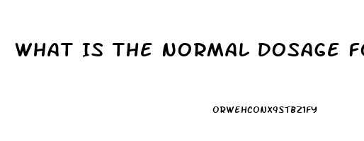 What Is The Normal Dosage For Viagra