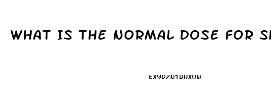 What Is The Normal Dose For Sildenafil
