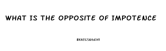 What Is The Opposite Of Impotence