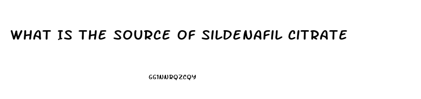 What Is The Source Of Sildenafil Citrate