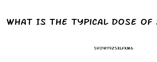 What Is The Typical Dose Of Sildenafil