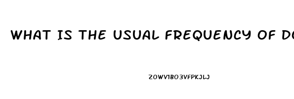 What Is The Usual Frequency Of Dosage For Sildenafil