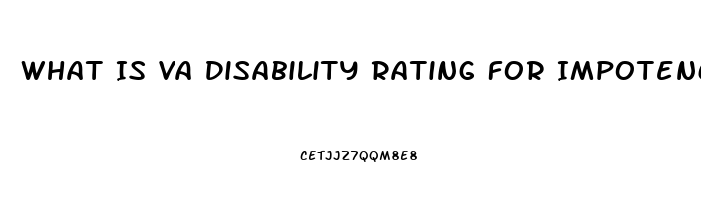 What Is Va Disability Rating For Impotence