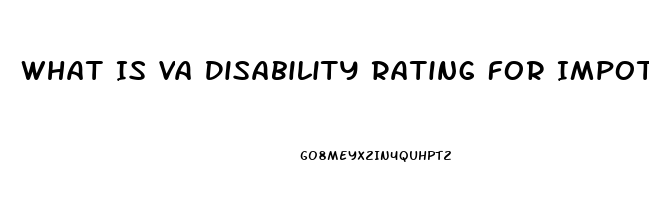 What Is Va Disability Rating For Impotence