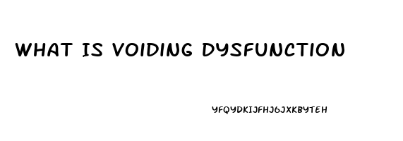 What Is Voiding Dysfunction