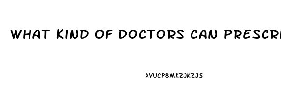What Kind Of Doctors Can Prescribe Sildenafil