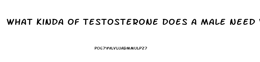 What Kinda Of Testosterone Does A Male Need When You Dont Have A Sex Drive