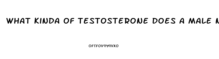 What Kinda Of Testosterone Does A Male Need When You Dont Have A Sex Drive