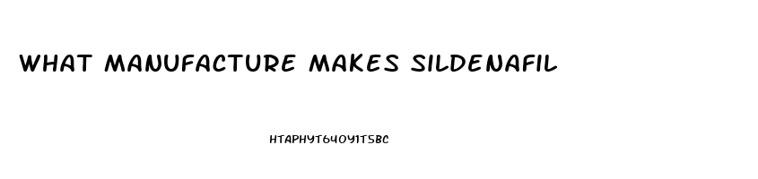 What Manufacture Makes Sildenafil